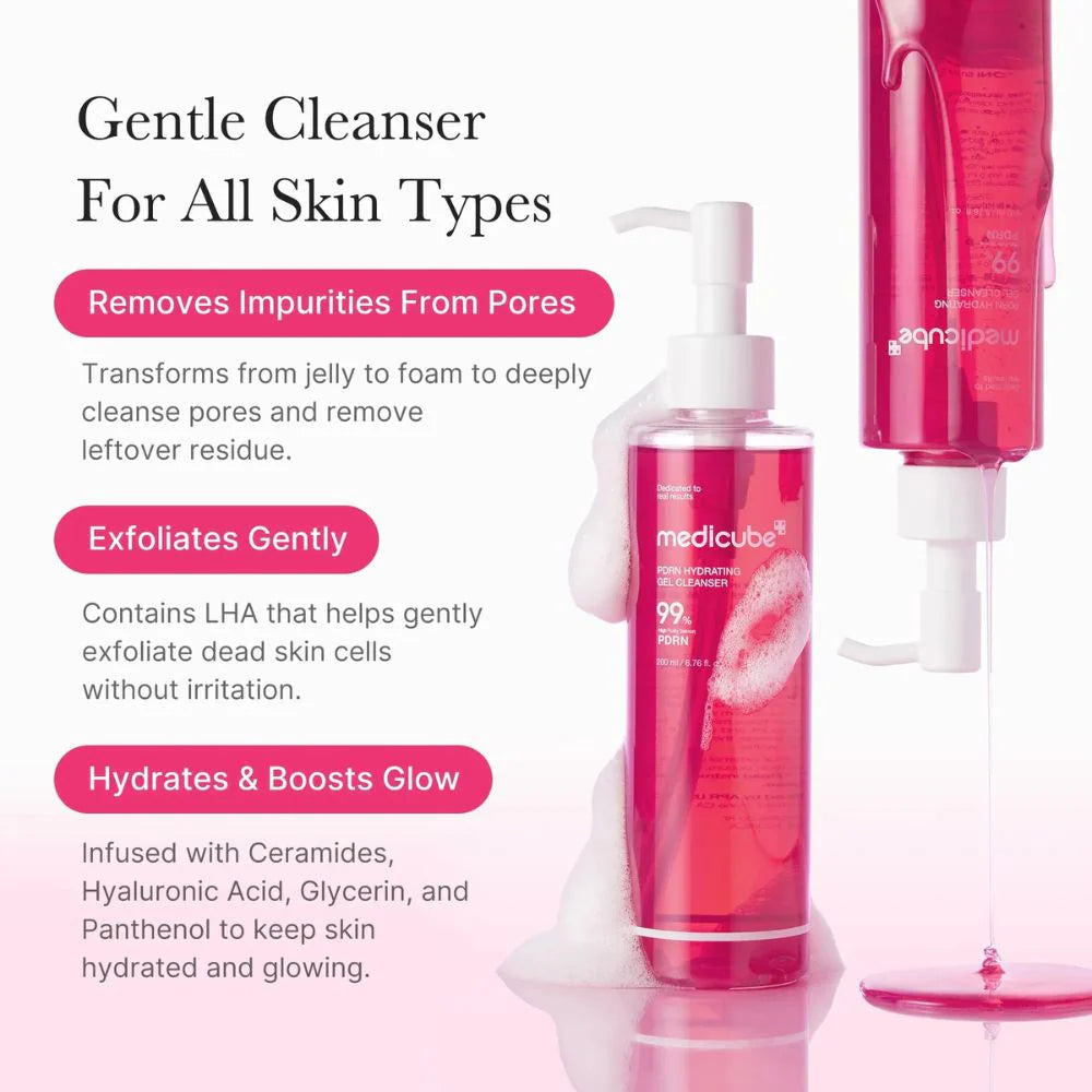 Medicube PDRN Hydrating Gel Cleanser · El limpiador coreano que regenera tu piel mientras la limpia