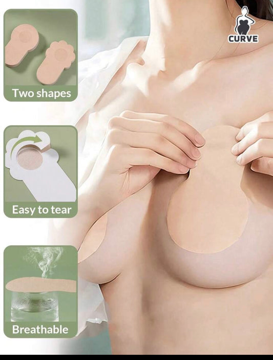 Cintas Elevadoras de Busto Desechables · Usa lo que quieras sin brasier — sin tirantes, sin espalda, sin marcas
