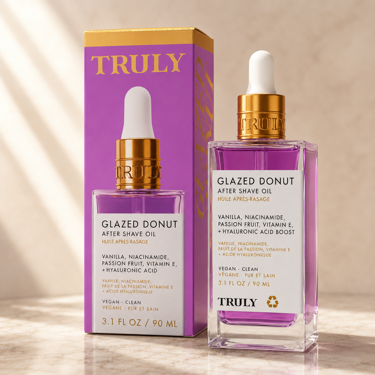 Truly Glazed Donut After Shave Oil · El aceite que convierte tu piel en seda después de cada depilación