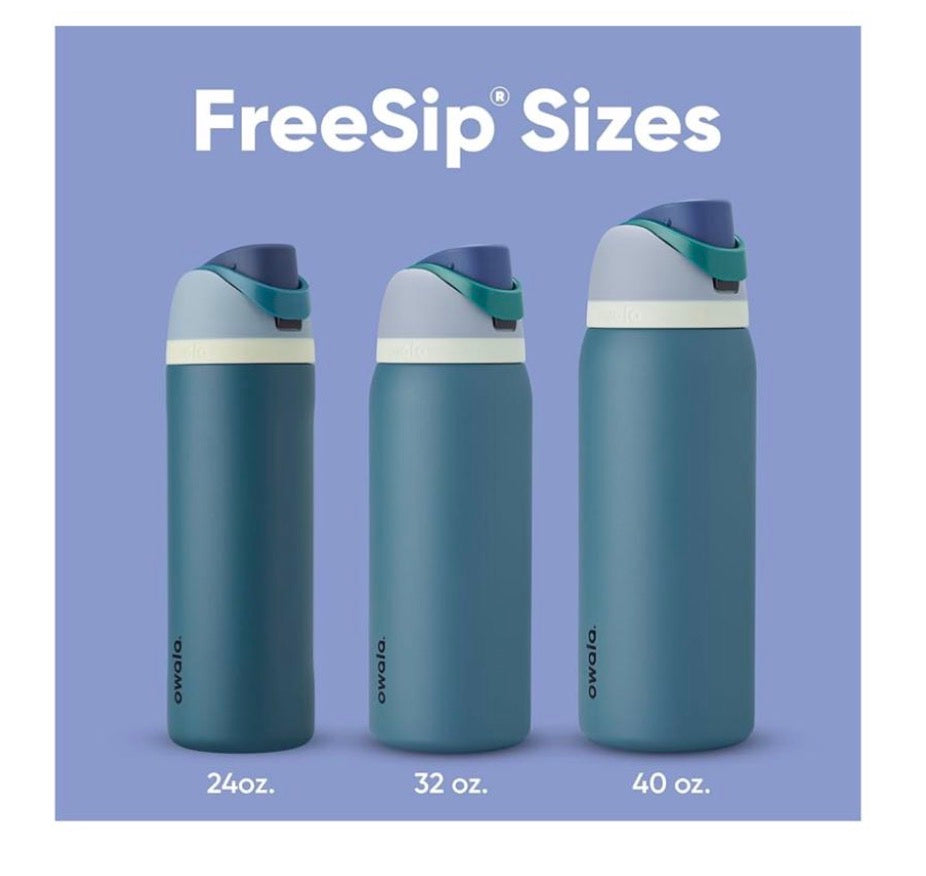 Botella Owala FreeSip 32 oz — Fría 24 Horas, Sin Derrames, Con Pitillo Incluido