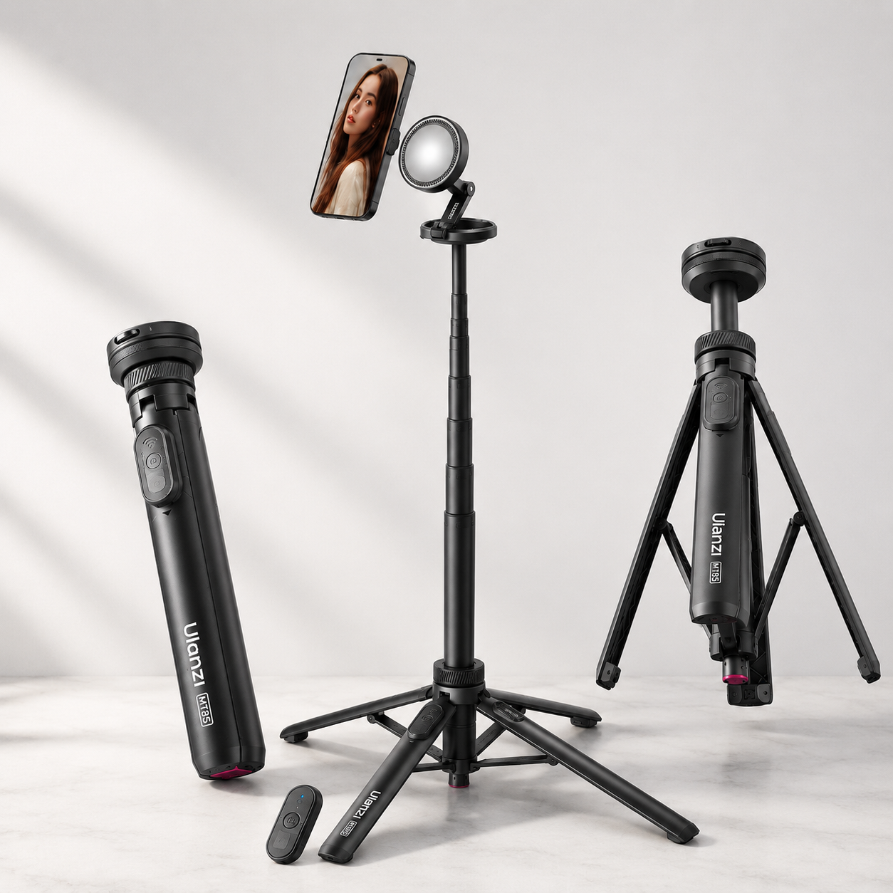 Ulanzi TorchMaster-Snap MT85 · El trípode 3 en 1 que transforma tu teléfono en un estudio de contenido profesional