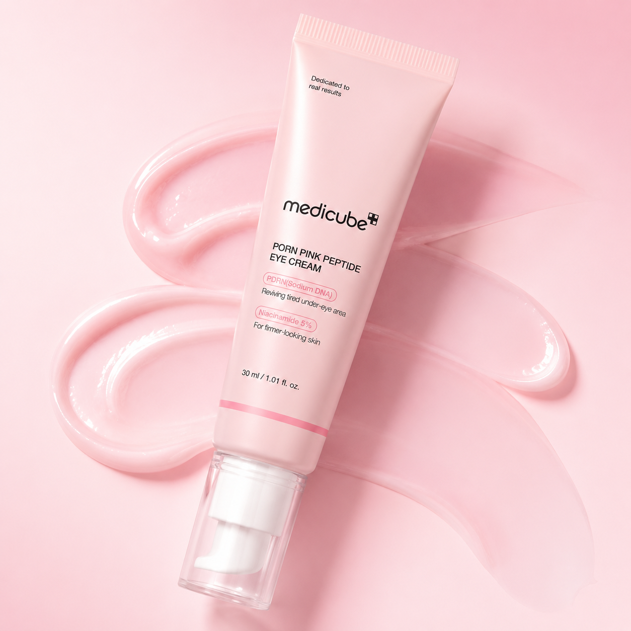 Medicube PDRN Pink Peptide Eye Cream · El contorno de ojos coreano que borra ojeras y líneas en 1 semana