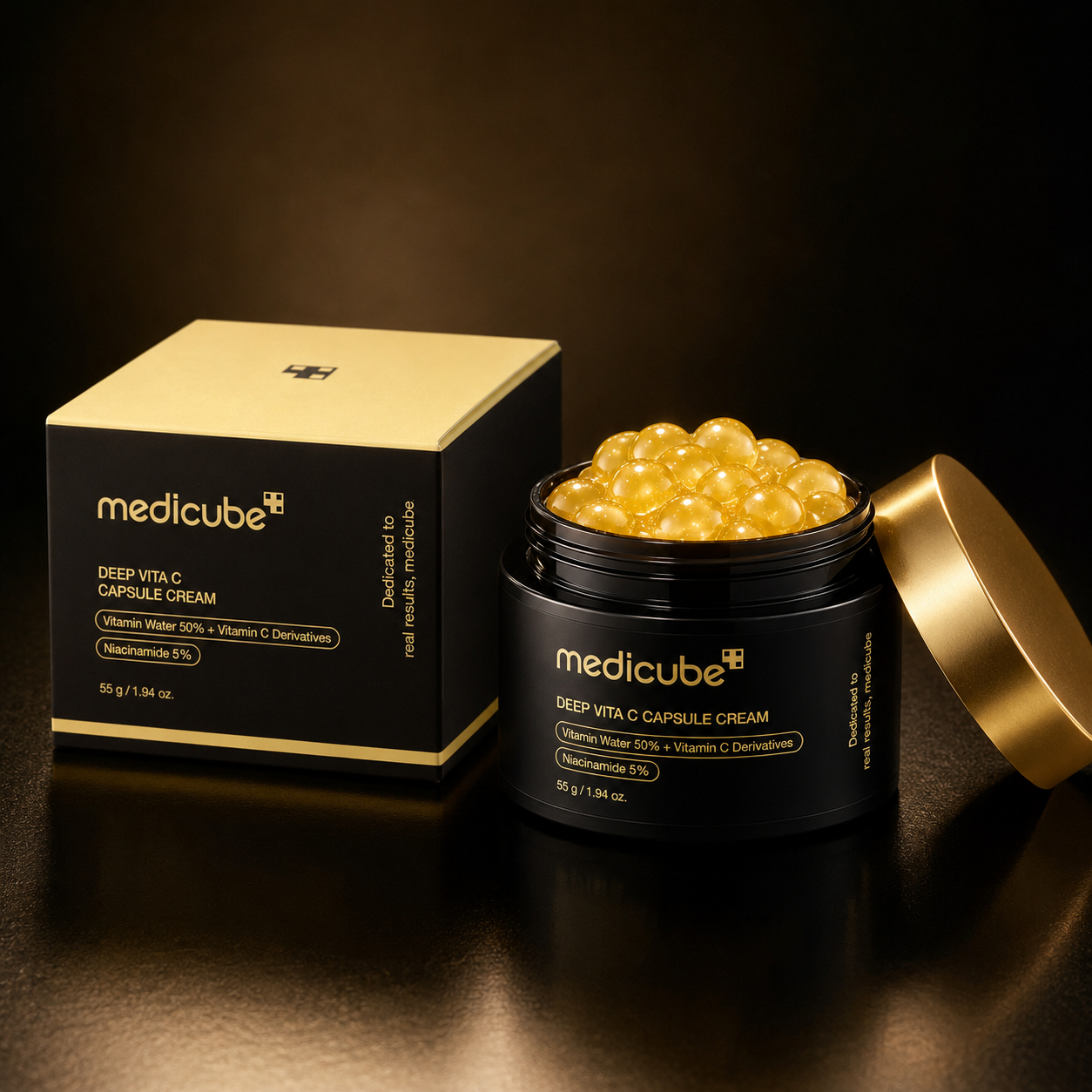 Medicube Deep Vita C Capsule Cream · Las cápsulas doradas de Vitamina C que transforman tu tono