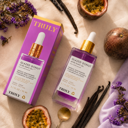 Truly Glazed Donut After Shave Oil · El aceite que convierte tu piel en seda después de cada depilación