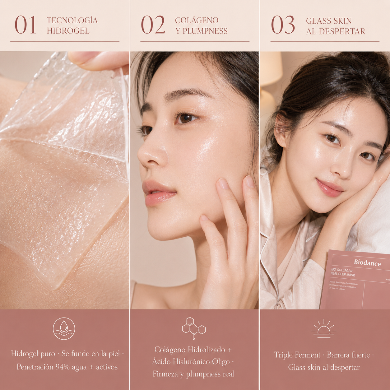 Biodance Bio-Collagen Real Deep Mask · La mascarilla hidrogel coreana #1 que se funde en tu piel y trabaja mientras duermes