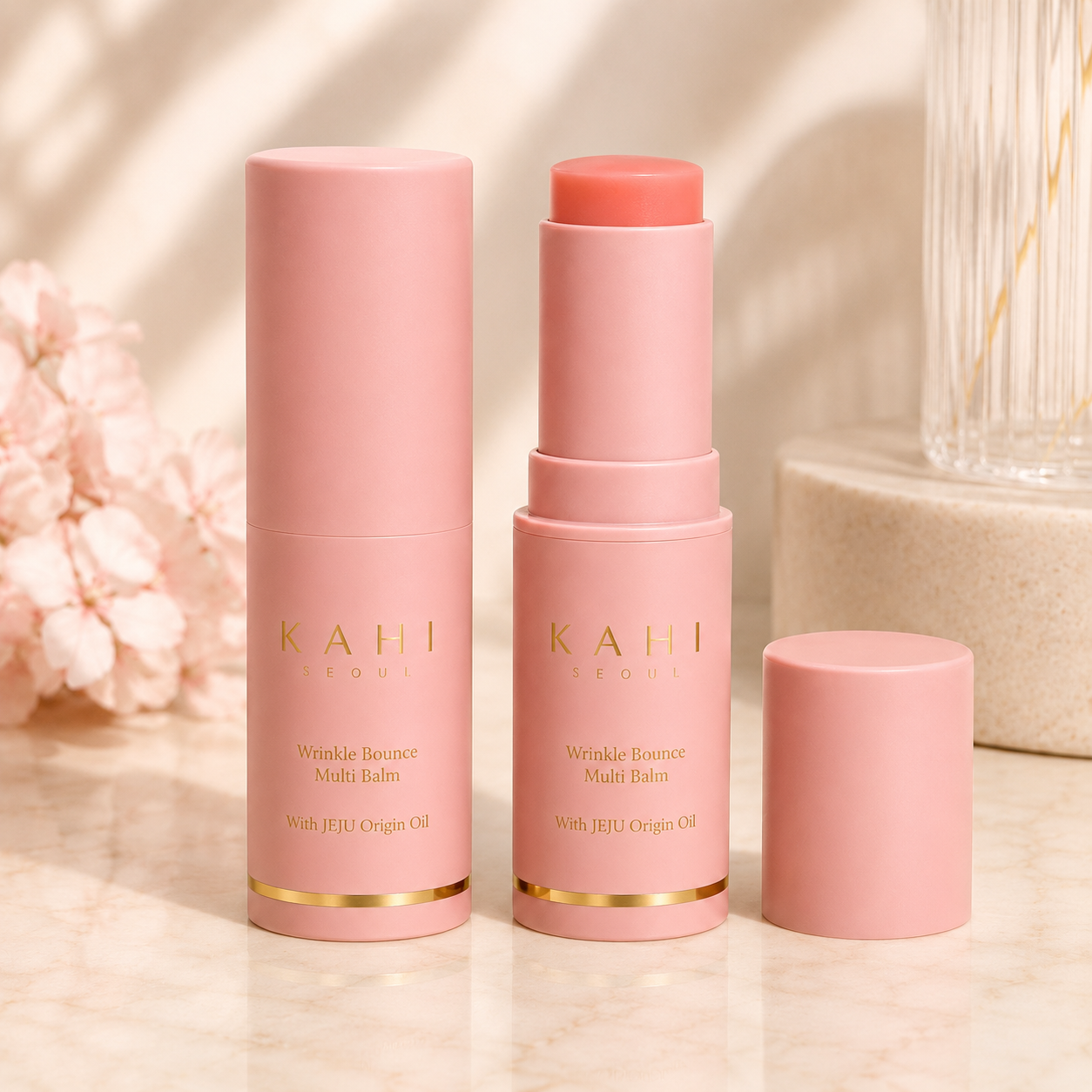 KAHI Wrinkle Bounce Multi Balm · El stick rosado viral de los K-dramas que hidrata, afirma y da glass skin en segundos