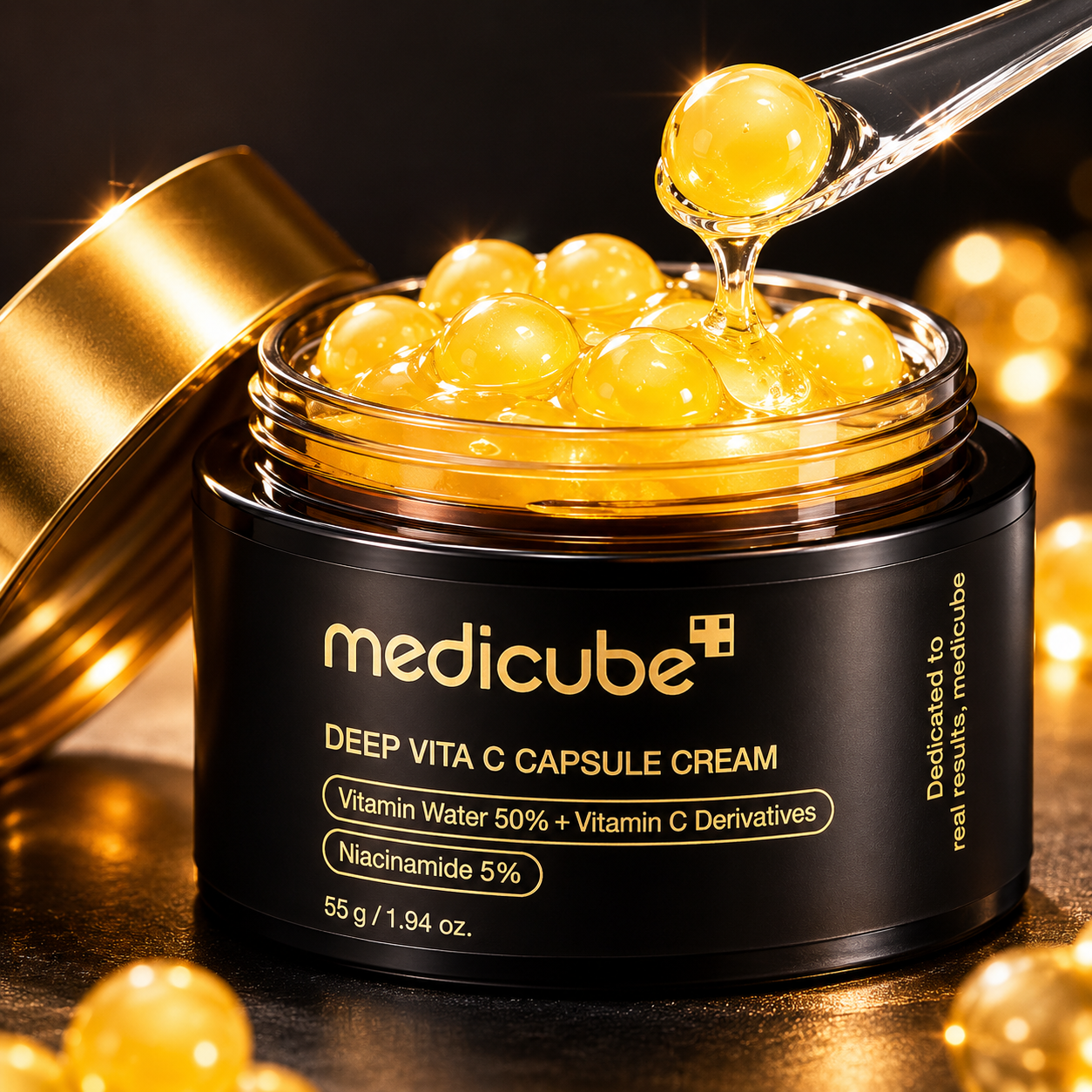 Medicube Deep Vita C Capsule Cream · Las cápsulas doradas de Vitamina C que transforman tu tono