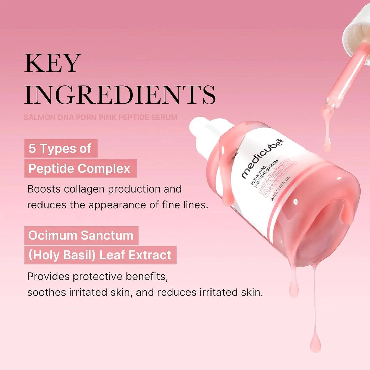 Medicube PDRN Pink Peptide Serum · El sérum coreano que firma, ilumina y regenera tu piel