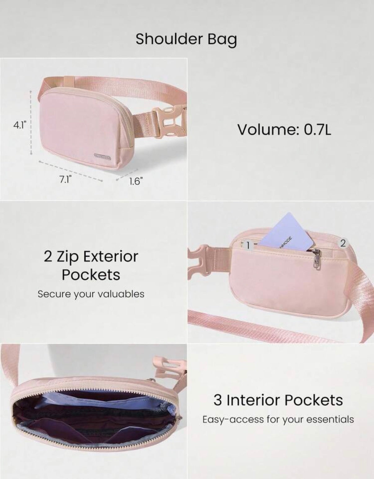 Nano Belt Bag Glowmode · El bolso que va contigo a todos lados — en la cintura, cruzado al pecho o al hombro, con todo lo que necesitas y nada que sobre