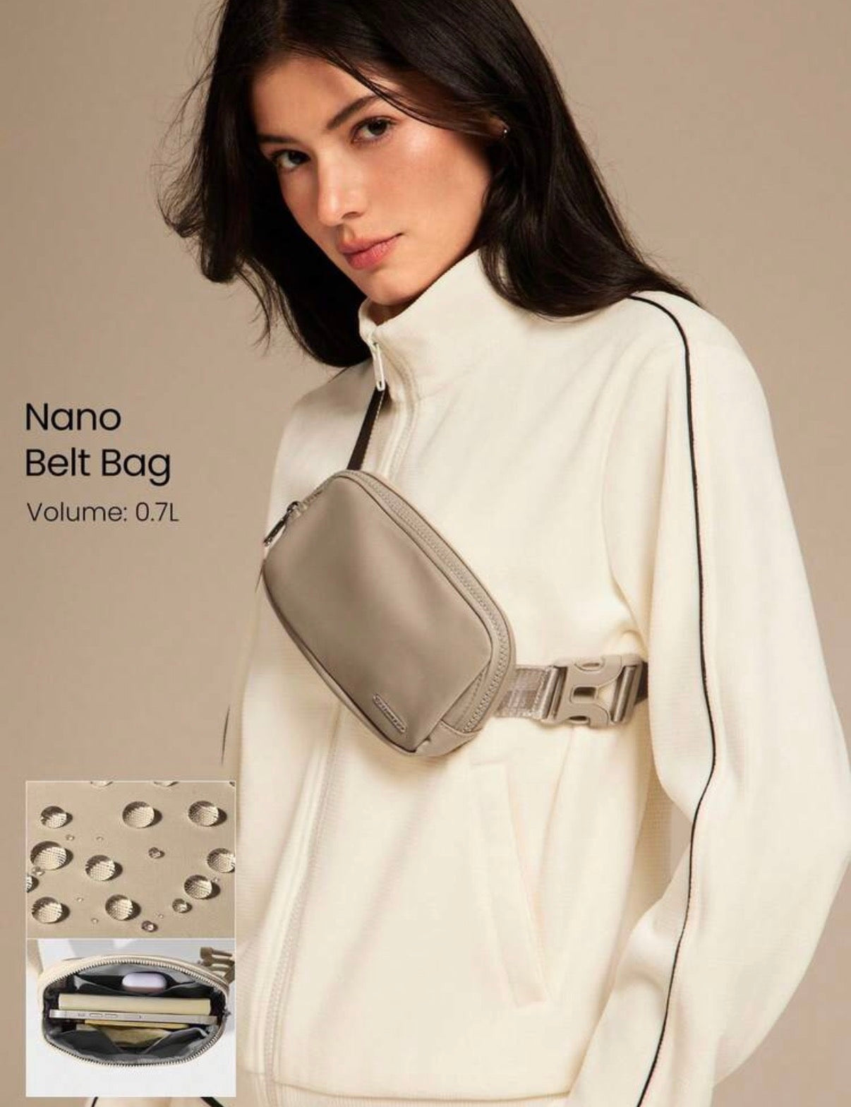 Nano Belt Bag Glowmode · El bolso que va contigo a todos lados — en la cintura, cruzado al pecho o al hombro, con todo lo que necesitas y nada que sobre