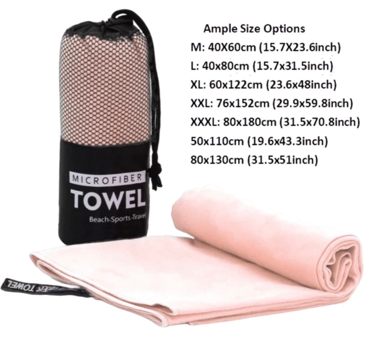 Toalla de Microfibra Deportiva · Seca rápido, pesa poco y cabe en cualquier bolsa — para el gym, la playa y el viaje