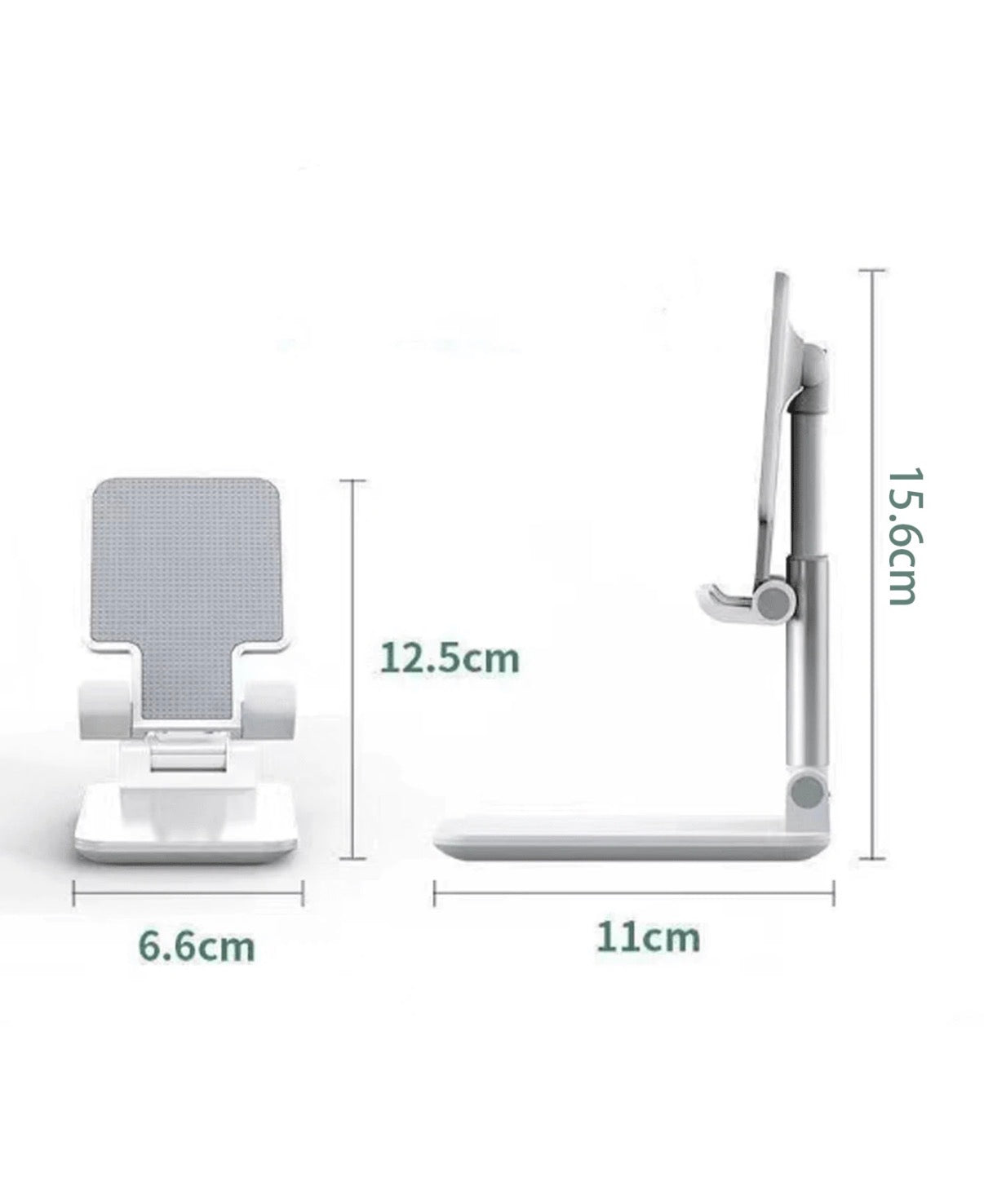 Soporte de Escritorio para Teléfono y Tablet · Manos libres en tu escritorio — altura y ángulo ajustable, plegable, para trabajar y crear contenido sin sostenerte nada